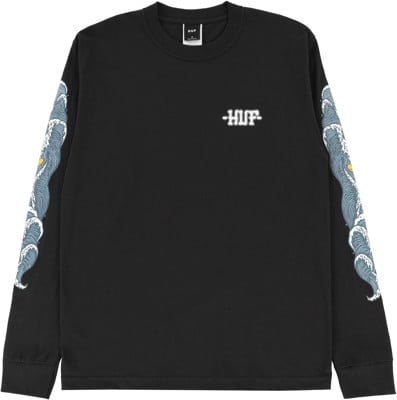 HUF Rogue Waves L/S T-Shirt - black - view large