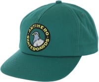 Anti-Hero Pigeon Round Snapback Hat - dark green