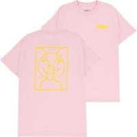 Krooked Moonsmile Raw T-Shirt - light pink/yellow